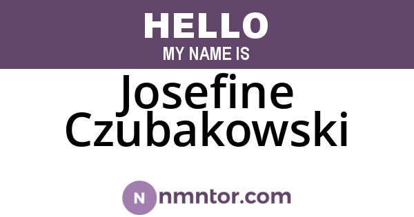 Josefine Czubakowski