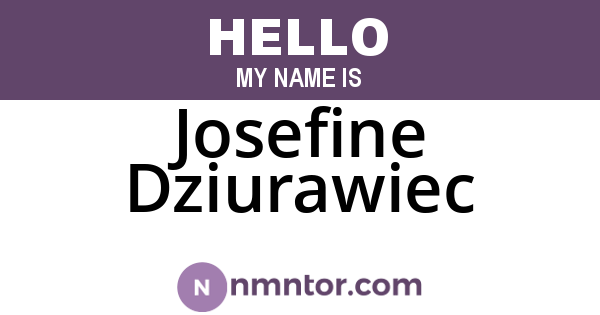 Josefine Dziurawiec