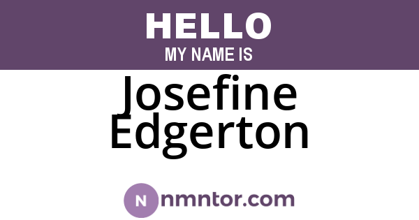 Josefine Edgerton