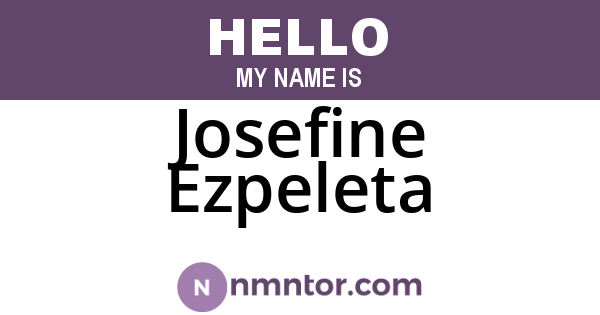 Josefine Ezpeleta