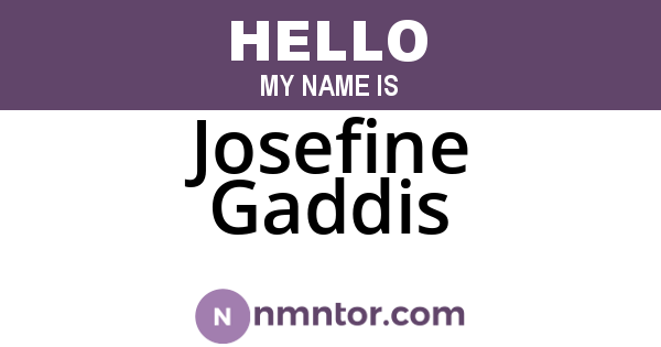 Josefine Gaddis
