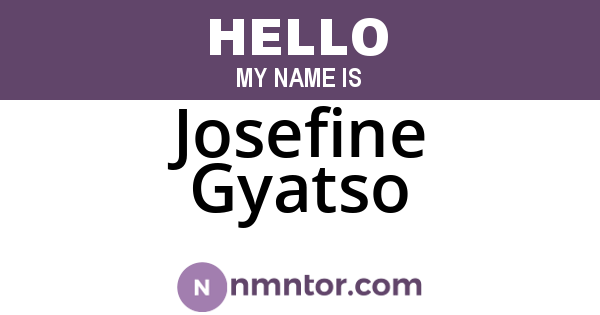 Josefine Gyatso