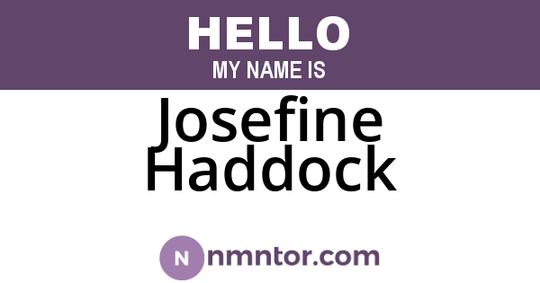 Josefine Haddock