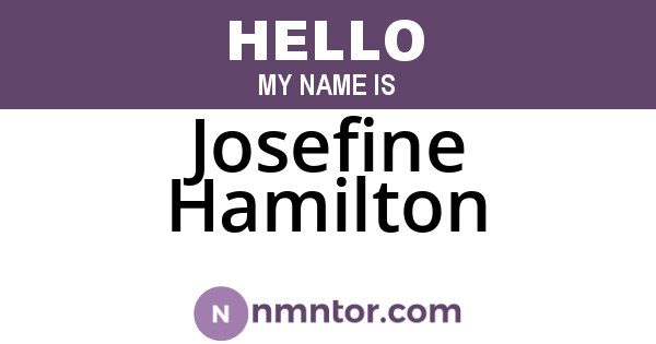 Josefine Hamilton