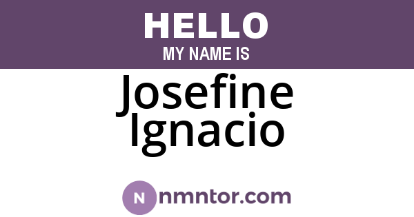 Josefine Ignacio