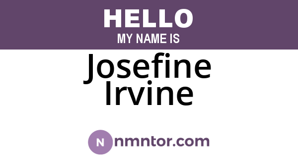 Josefine Irvine