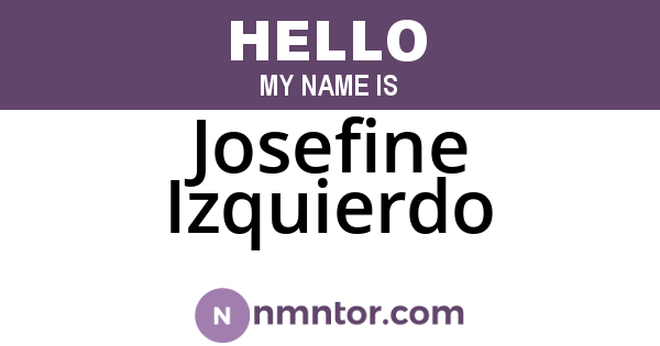 Josefine Izquierdo