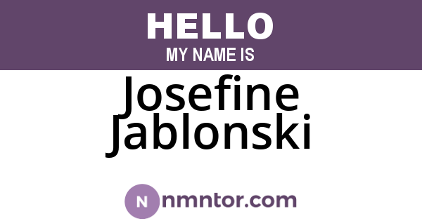 Josefine Jablonski