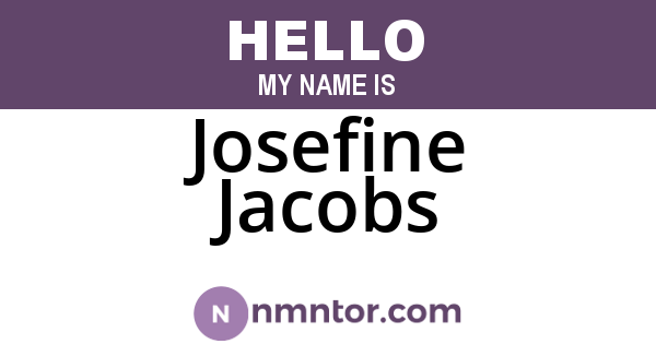 Josefine Jacobs