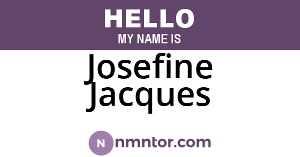 Josefine Jacques