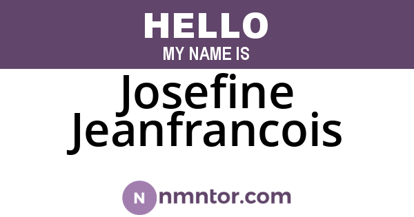 Josefine Jeanfrancois