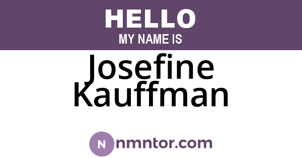 Josefine Kauffman