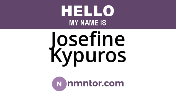 Josefine Kypuros