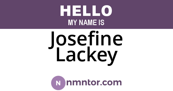 Josefine Lackey