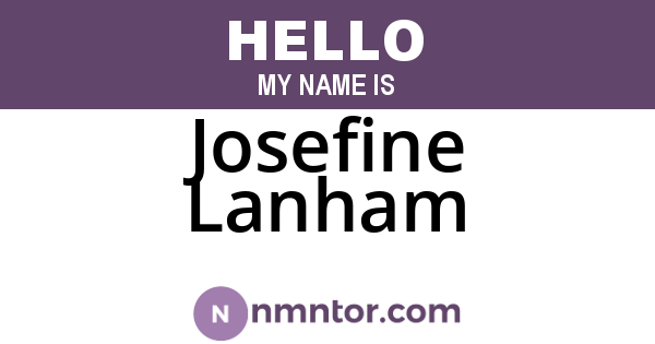 Josefine Lanham
