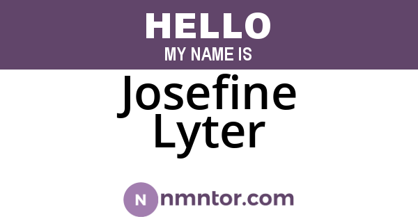 Josefine Lyter
