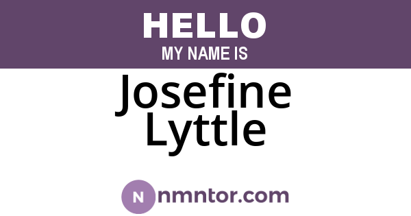 Josefine Lyttle
