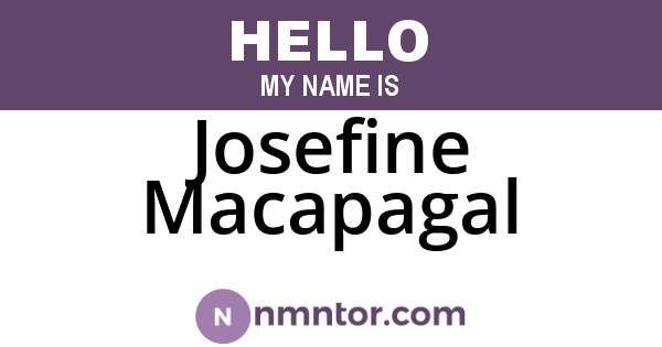 Josefine Macapagal