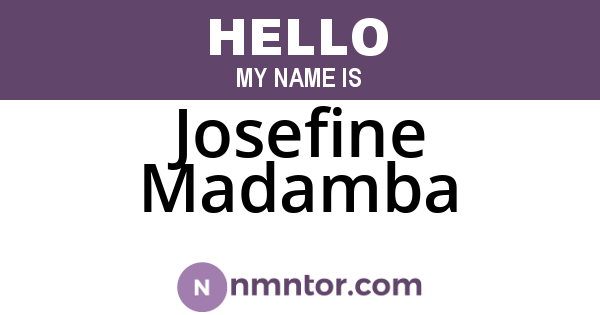Josefine Madamba