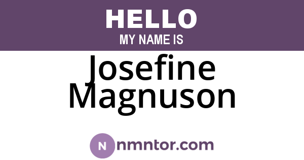Josefine Magnuson