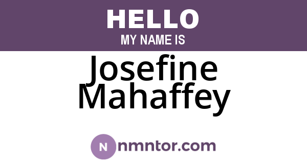 Josefine Mahaffey