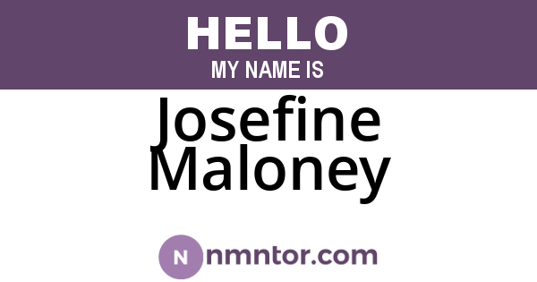 Josefine Maloney