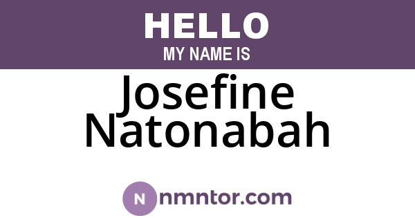 Josefine Natonabah