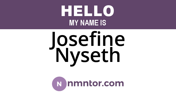 Josefine Nyseth