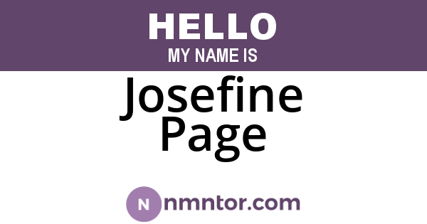 Josefine Page