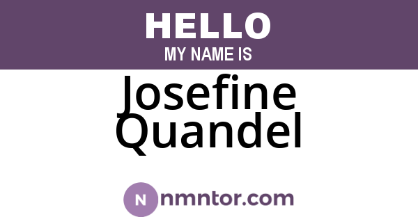 Josefine Quandel