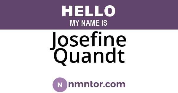 Josefine Quandt