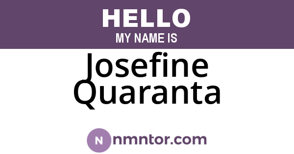 Josefine Quaranta