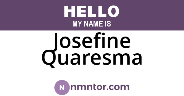 Josefine Quaresma
