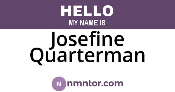 Josefine Quarterman