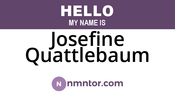 Josefine Quattlebaum