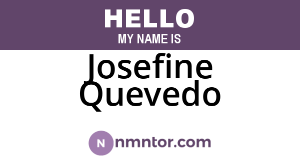 Josefine Quevedo