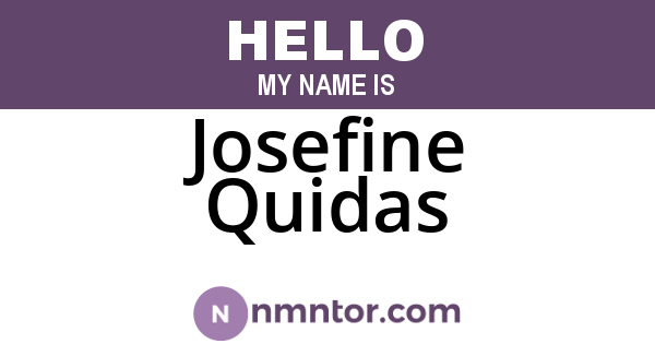 Josefine Quidas