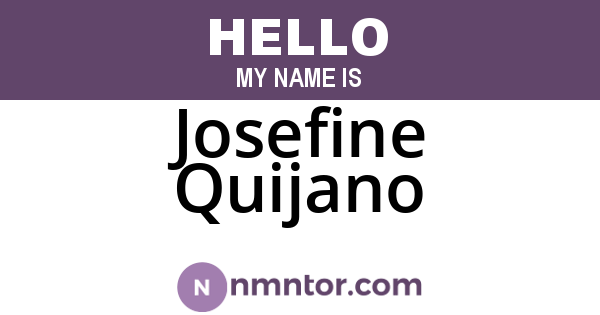 Josefine Quijano