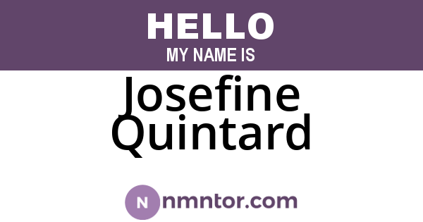 Josefine Quintard