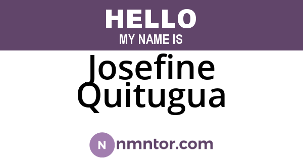 Josefine Quitugua