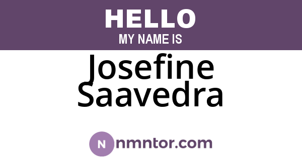 Josefine Saavedra