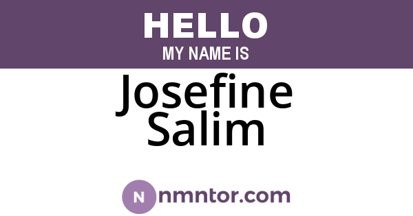 Josefine Salim
