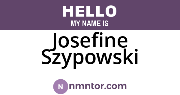 Josefine Szypowski