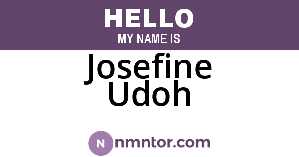 Josefine Udoh