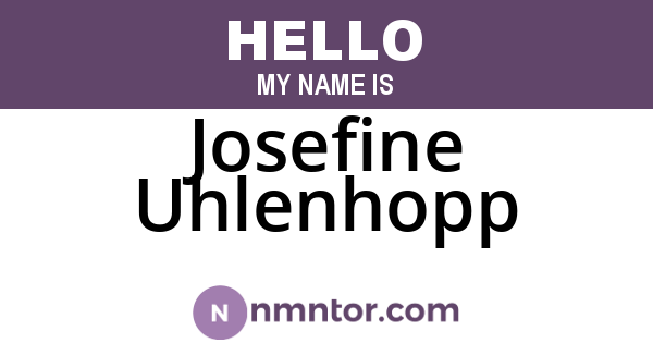 Josefine Uhlenhopp