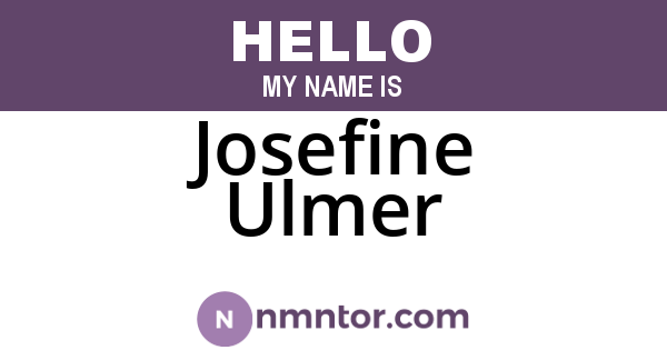 Josefine Ulmer