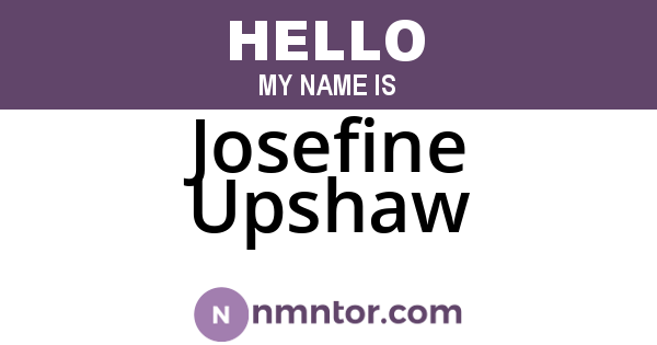 Josefine Upshaw