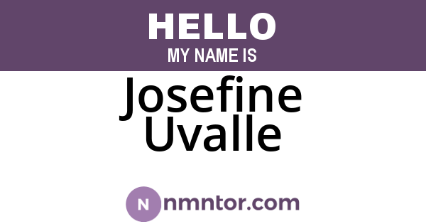 Josefine Uvalle