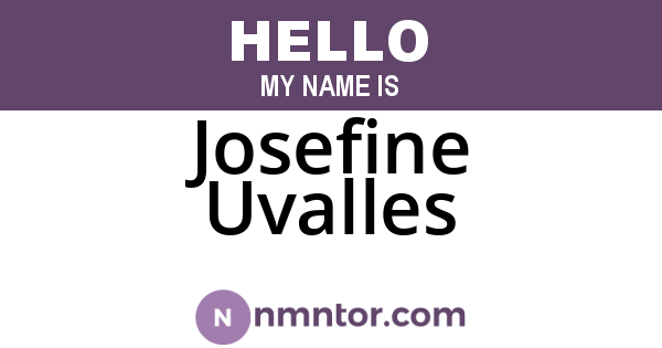 Josefine Uvalles
