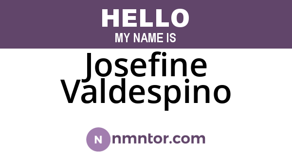 Josefine Valdespino